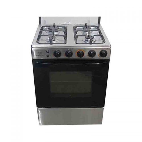 Nasco 4 Burner Gas Cooker With Lighted Oven LMR61010 Silver