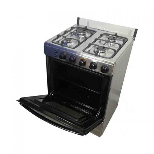 Nasco 4 Burner Gas Cooker With Lighted Oven LMR61010 Silver1