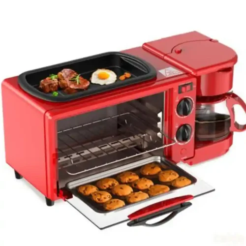 Decakila 3 In 1 Breakfast Station Bakes Coffee Maker Frying 1