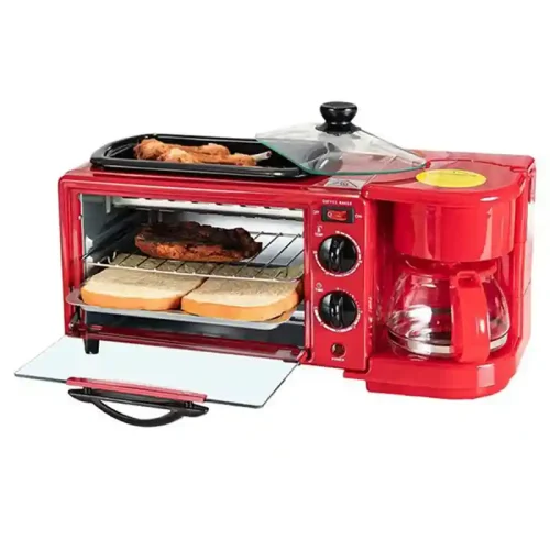 Decakila 3 In 1 Breakfast Station Bakes Coffee Maker Frying