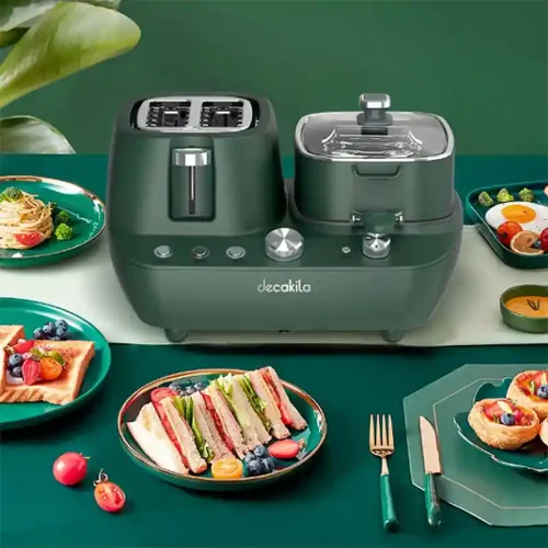 Decakila 3 In 1 Breakfast Station Toaster Frying Pan Hot Pot 2