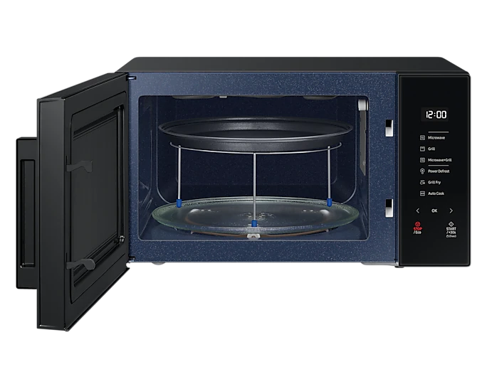 my microwave oven grill mg30t5018ck mg30t5018ck sm frontopencrustyplateblack 219642621 Samsung 30 ltrs Microwave With Grill and Auto Cook (MG30T5018AK/EF) Samsung 30 ltrs Microwave With Grill and Auto Cook (MG30T5018AK/EF) - Image 2