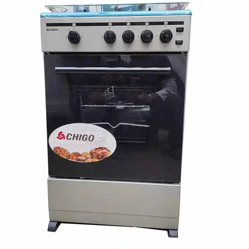 Chigo 4 Burner 50x50cm Gas Cooker With Grill And Auto Ignition Silver (F5402-ILG-IS)