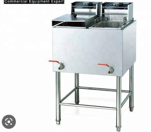 28 Ltrs Commercial Double Tank Electric Deep Fryer (14 Ltrs Each