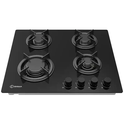 Sigma 4 Burner 60cm Built-In Gas Hob With Glass Mirror Finish (SBI-GHOB-M60GJ402)