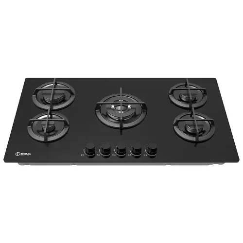 Sigma 5 Burner 90cm Built-In Gas Hob With Glass Mirror Finish (SBI-GHOB-M90GQ503)