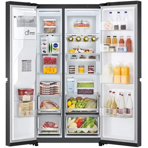 LG 674 Ltrs Side By Side Fridge With Water Dispenser GC L257KLKW W LG 674 Ltrs Side By Side Fridge With Water Dispenser (GC-L257KLKW) LG 674 Ltrs Side By Side Fridge With Water Dispenser (GC-L257KLKW) - Image 2