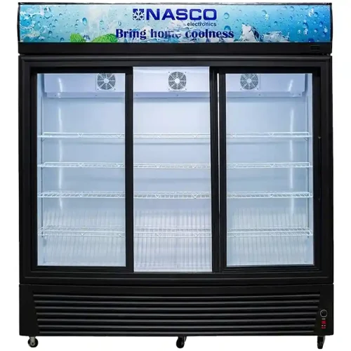 Nasco 1200 Ltrs 3 Door Display Fridge (NAS-FL1400-3DR)