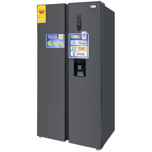 Nasco 542 Ltrs Side By Side Fridge With Water Dispenser (NASF2-55SK-WD)