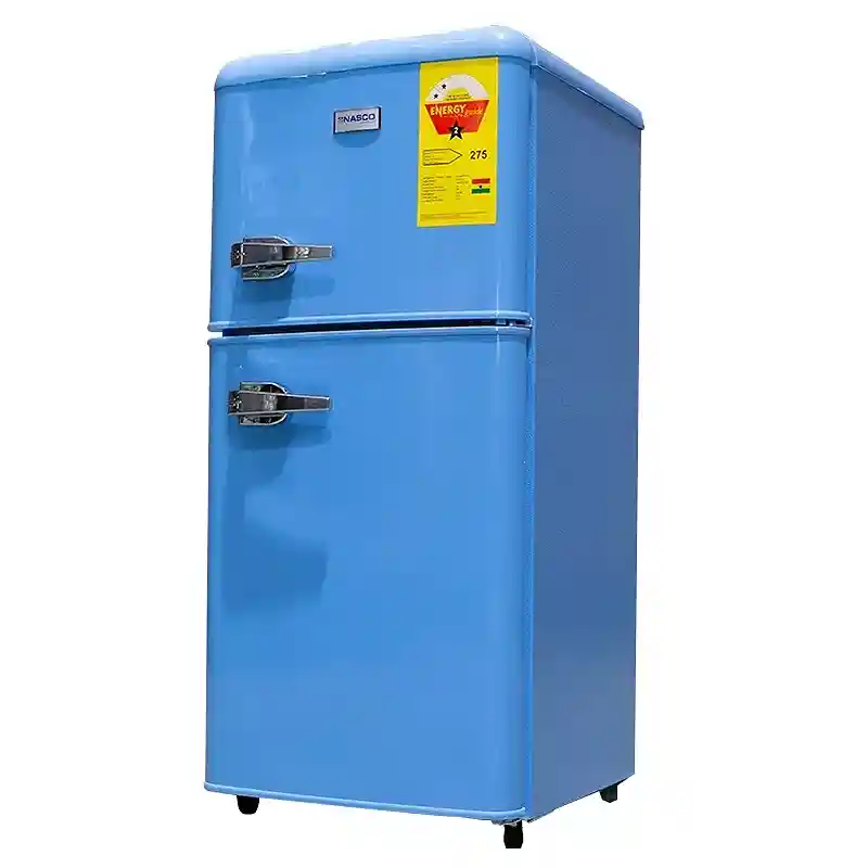 Nasco 86 Ltrs Double Door Retro Table Top Fridge Blue NASF2 110RT Nasco 86 Ltrs Double Door Retro Table Top Fridge - Blue (NASF2-110RT) Nasco 86 Ltrs Double Door Retro Table Top Fridge - Blue (NASF2-110RT)