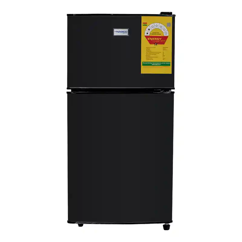 Nasco 86 Ltrs Double Door Table Top Fridge Black NASF2 11FL B MIRROR Nasco 86 Ltrs Double Door Table Top Fridge - Black (NASF2-11FL-B-MIRROR) Nasco 86 Ltrs Double Door Table Top Fridge - Black (NASF2-11FL-B-MIRROR)